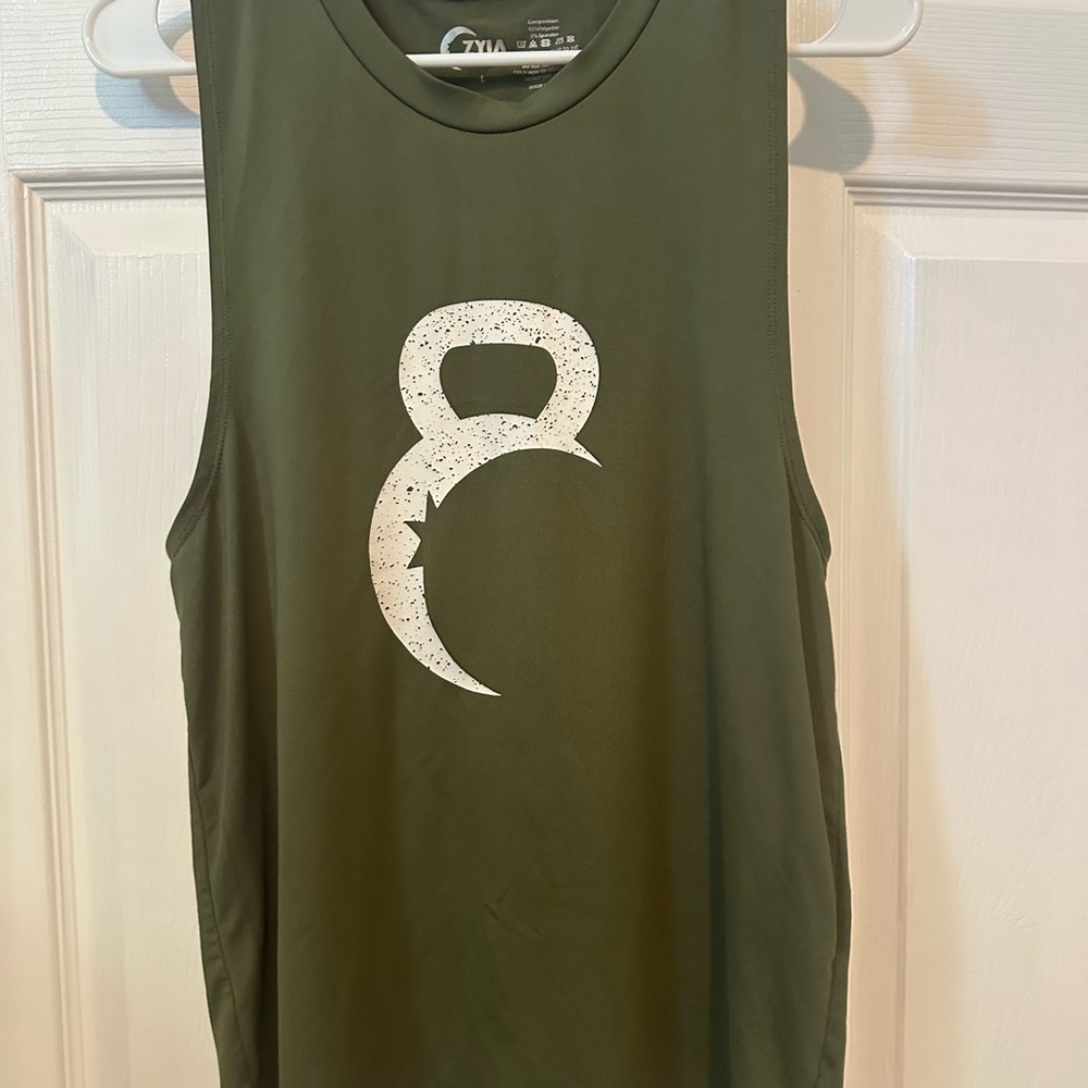 ZYIA Olive Green Activewear Top